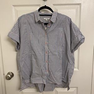 Madewell Striped Button Down Top